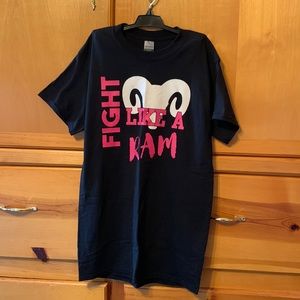 'Fight Like a Ram' Cheer shirt size Small